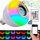 Caixa de Som com Lâmpada Led Bluetooth C Controle Rgb 12W