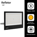 Refletor LED 200W Full Power Bivolt Spotlight